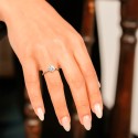 Solitario Oro Blanco 18K Con Diamante Lab 1Ct