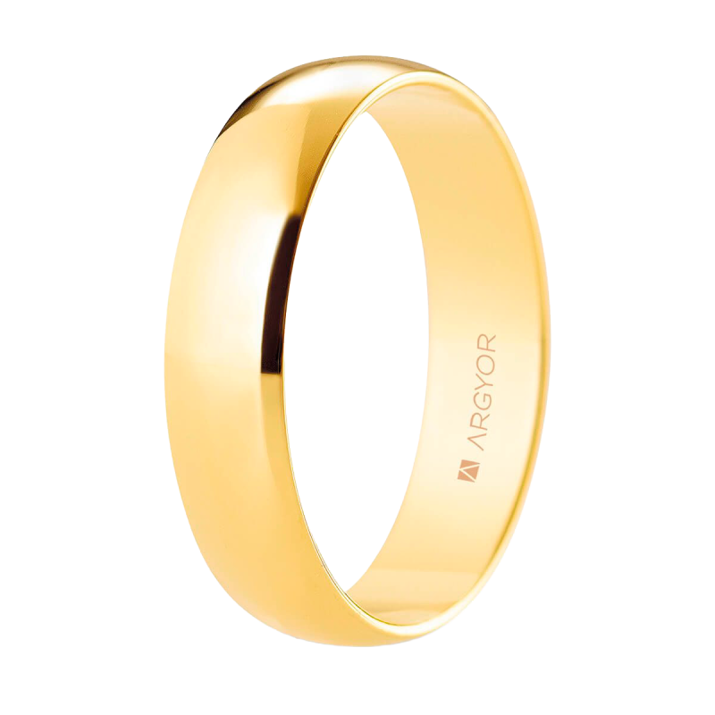 Alianza "Argyor" Pulida Oro 18k 5mm